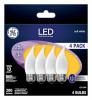 Decorative LED Light Bulbs, Frosted, 2.5 Watt, 200 Lumens, 4-Pk.
