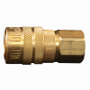 Compressor Coupler, Brass, M-Style, Female, 1/4 In. NPT