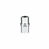SAE 6-Point Shallow Socket, Four Flat Sides, 1/2 In., 1/2 In. Drive