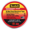 Vinyl Electrical Tape, Professional-Grade, Red, .75 In. x 66 Ft.