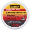 Vinyl Electrical Tape, Professional-Grade, White, .75 In. x 66 Ft.