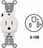 WHT 15A TMPR SGL OUTLET