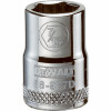SAE Socket, Shallow, 6-Point, 7/16 In., 3/8 In. Drive