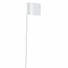 2.5 x 3.5 In. White Marking Flags, 21 In. Wire Stakes, 100-Pk.