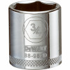 SAE Socket, Shallow, 6-Point, 3/4 In., 3/8 In. Drive
