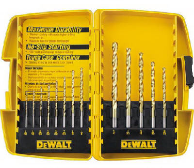 13-Pc. Titanium Split-Point Drill Bit Set