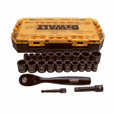 23-Pc. Impact Socket Set, 3/8 In. Drive