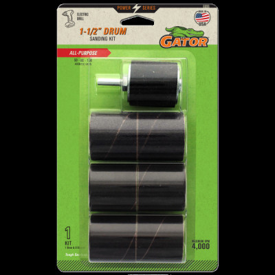 Drum-Sanding Sleeve Kit, 1.5 x 1.5 In., 6-Pk.