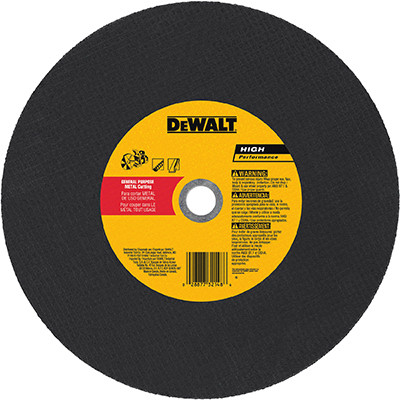 Abrasive Cut-Off Wheel, Aluminum Oxide, Type 1, 20 mm Arbor, 14 In.
