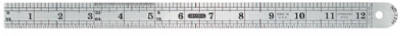 Precision Ruler, Flexible Stainless Steel, 12 In.