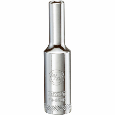 SAE Socket, Deep, 6-Point, 5/32 In., 1/4 In. Drive