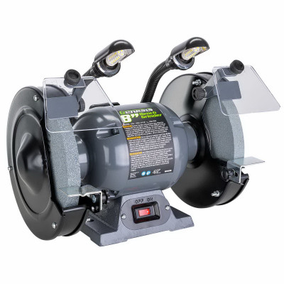 Genesis 8 In. 3/4 HP Bench Grinder with LED Lights