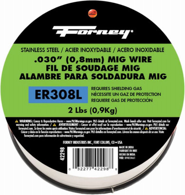 MIG Welding Wire, Stainless Steel, .030 In. x 2 Pound