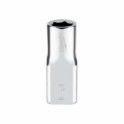 Metric 6-Point Shallow Socket, 6 mm, 1/4 In. Drive