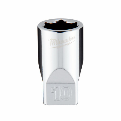 Metric 6-Point Shallow Socket, 10 mm, 1/4 In. Drive