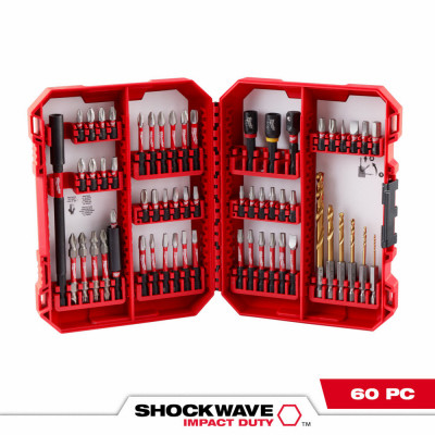 60-Pc. Shockwave Impact-Duty Drill & Driver Bit Set