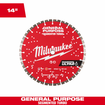 Diamond Ultra Turbo Diamond Circular Saw Blade, Ultra Segmented, 14 In.