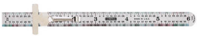 Flex Precision Stainless Steel Rule. 6 In.