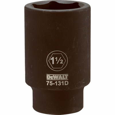 SAE Deep Impact Socket, 6-Point, 3/4 In. Drive, 1-1/2 In.