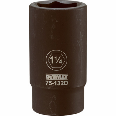 SAE Deep Impact Socket, 6-Point, 3/4 In. Drive, 1-1/4 In.