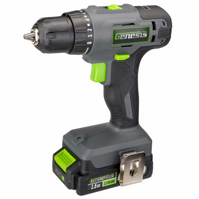 Genesis 20V 3/8 In. 2-Speed Cordless Drill/Driver Kit with 1.5 Ah Battery & Charger