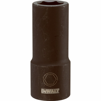 Metric Deep Impact Socket, 6-Point, 3/4 In. Drive, 22mm