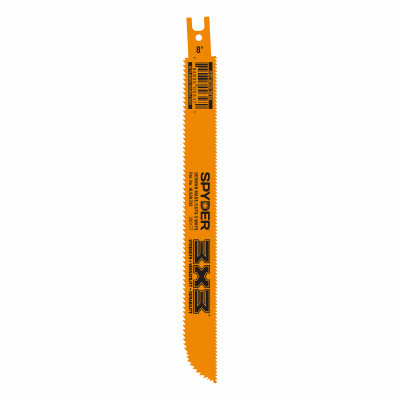 3X3 Double-Sided Reciprocating Saw Blade, Bi-Metal, 6/10 TPI, 8 In. (10 pieces)