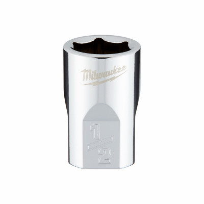 SAE 6-Point Shallow Socket, 1/2 In., 3/8 In. Drive