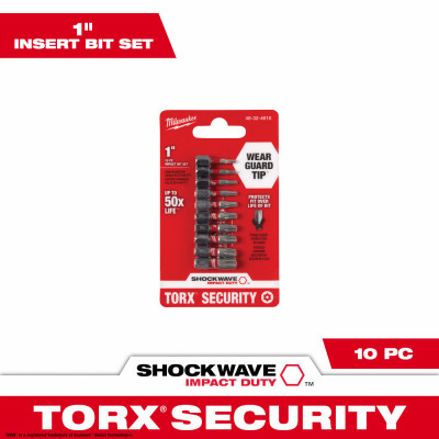 10-Pc. Torx Security Insert Bit Set