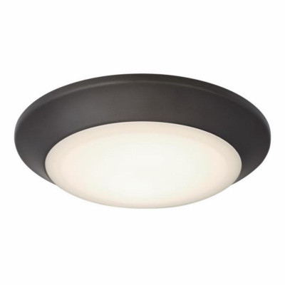 Makira LED Ceiling Fixture, Dimmable, Indoor/Outdoor Use, Color Temperature Selection, Black/Bronze, 16 Watt, 7.5 In.