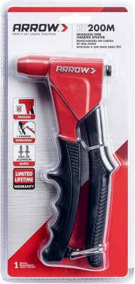Arrow Headless One-Handed Manual Riveter Tool Kit