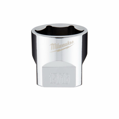 SAE 6-Point Shallow Socket, 15/16 In., 3/8 In. Drive