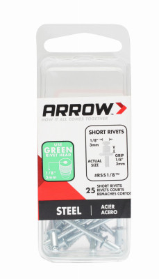 Arrow 1/8 In. x 1/8 In. Steel Rivet (25-Count)