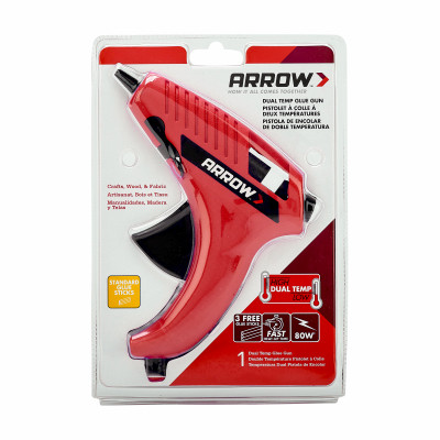 Arrow GT80DT Dual Temperature Professional Hot Glue Gun with Glue Sticks