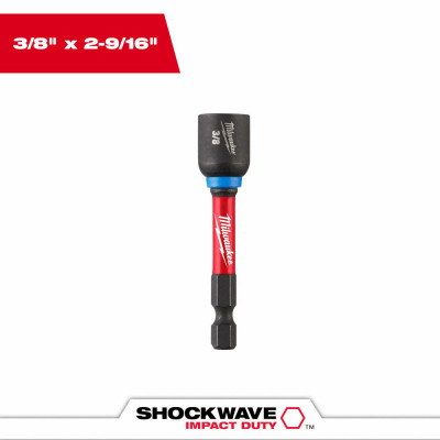 Shockwave Magnetic Nut Driver, 3/8 x 2-9/16 In.