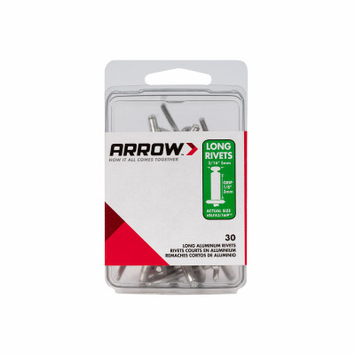 Arrow RLA3/16IP Long Aluminum 3/16-Inch Pop Rivets