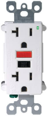 SmartLock Pro GFCI Duplex Outlet, White, 125-Volt, 20-Amp