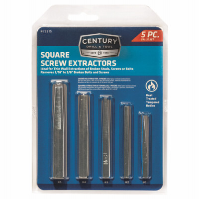5-Pc. Square Screw Extractor Set