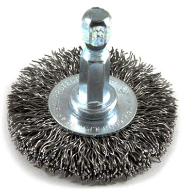 Crimped Wire Wheel, 1.5 x .25 x .012-In.