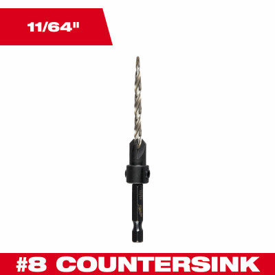 #8 Countersink Drill Bit, 11/64 In.