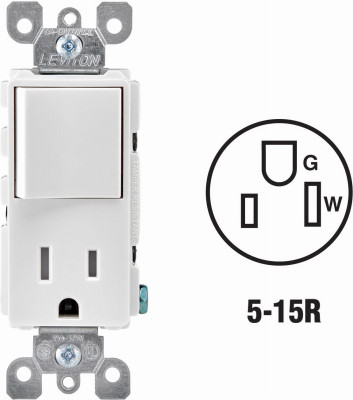 WHT 15 TAMP SWTC/OUTLET