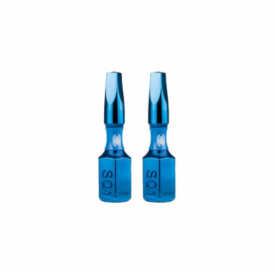 SQ1 Square Impact Driver Bits, 1 In., 2-Pk.