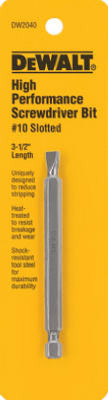 #10 Slotted Power Bit, 3-1/2 In.