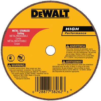 Metal Grinding Wheel, 1/8 x 5/8 x 4 In.