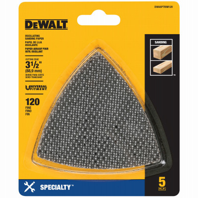 Oscillating Mesh Sanding Pads, Triangular, 120 Grit, 5-Pk.