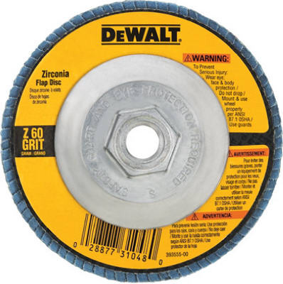 4-1/2 In. 80-Grit Zirconia Flap Disc