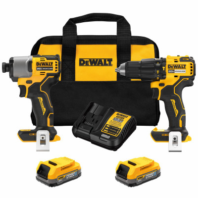 DEWALT 20V MAX* Brushless Cordless 2-Tool Combo Kit with DEWALT POWERSTACK