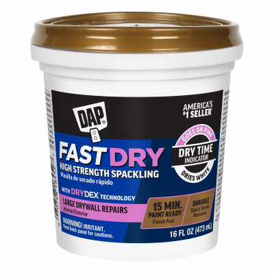 DAP Fast Dry High Strength Spackling with DryDex Technology 16 Oz.