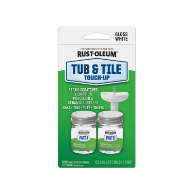 Touch Up Tub/Tile Kit, 2-Part, White