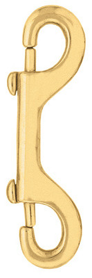 #163 Double Snap, Brass, 4-1/2 In.